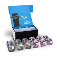 CESAR Soft Wet Dog Food HOME DELIGHTS & Classic Loaf in Sauce Variety Pack, (36) 3.5 oz. Easy Peel Trays