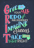 Creative Teaching Press GRIT Inspire U Poster, CTP 8581