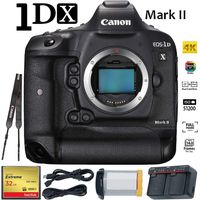 Canon EOS-1D X Mark II (Body) DSLR Camera International Version with Battery and 32GB Ultra Fast CF Card