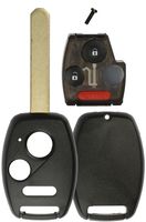 KeylessOption Keyless Remote Uncut Key Fob Shell Button Pad With Chip Slot For OUCG8D-380H-A