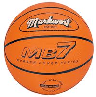 Markwort MB7 Series Rubber Basketball - Orange