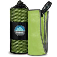 Youphoria Outdoors Microfiber Quick Dry Travel Towel - Ideal Fast Drying Towels for Travel, Camping, Beach, Backpacking, Gym, Sports, and Swimming - Ultra Light, Fast Drying and Absorbent - 3 Sizes