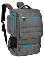 Laptop Backpack 17.3 Inch,BRINCH Water Resistant Travel Backpack for Men Women Luggage Rucksack Hiking Knapsack College Shoulder Backpack Fits 17-17.3 Inch Laptop Notebook Computer,Grey-Blue