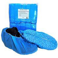 XL Disposable Boot Shoe Covers - Fits All Shoe Sizes From Size 5 to 15 - Made for Extra Large Wide Shoes and Work Boots - 100 Booties Per Pack