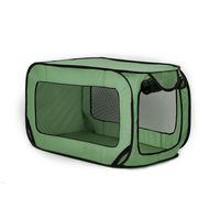 Love's cabin 36in Portable Large Dog Bed - Pop Up Dog Kennel, Indoor Outdoor Crate for Pets, Portable Car Seat Kennel, Cat Bed Collection, Green