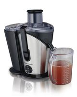 Hamilton Beach Juicer Machine, Big Mouth 3" Feed Chute, Easy to Clean, 2 Speeds, 800 Watts, BPA Free (67750), Black and Silver