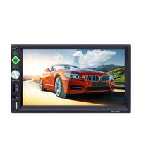 LSLYA 2Din Car Stereo 7 Inch HD Touch Capacitive Screen MP5 Player, Bluetooth and Hands-Free Calling, Mirror Link, External Microphone FM/AM/RDS/AUX/USB/TF, Support for Rear View Camera Function