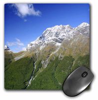New Zealand, Milford Sound, Majestic fjords, waterfalls-AU02 MWR0142 - Mouse Pad, 8 by 8 inches (mp_76112_1)