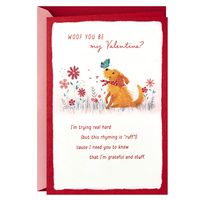 Hallmark Valentines Day Card from the Dog (Woof)