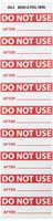 NMC INL4 Inspection Label, Legend"DO NOT USE", 2-1/4 Length x 1" Height, Pressure Sensitive Vinyl, Red on White (Pack of 27)