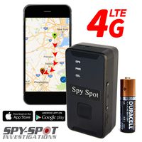 Covert GPS Tracker - Small, Mini Portable, Place Anywhere, View Live Everywhere IOS & Android - 4G LTE - with Panic Button - Locator Tracking Device - for Seniors, Kids, Cars, Boats, Service By Spy Spot