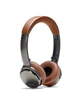 Status Audio BT One Wireless On-Ear Headphones - Bluetooth 5.0. + aptX, 30 Hours of Battery, USB-C + Quick Charge, Award Winning Sound + Minimalist Metal Design, Gunmetal Grey + Brown (Umber)