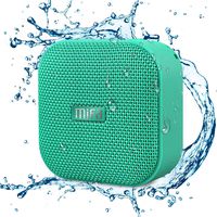 Bluetooth Speakers, MIFA A1 Portable Wireless Soundbox Supports Pairing 2, Loud HD Sound, Solid Bass, IP56 Dustproof Waterproof, 12-Hour Playtime, Micro SD Card Slot, Built-in Mic, Mint Green Fabric