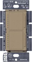 Lutron Maestro Dual Dimmer Switch for Incandescent and Halogen Bulbs, 300-Watt, Single-Pole, MA-L3L3-MS, Mocha Stone