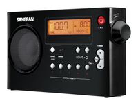Sangean PR-D7 BK AM/FM Digital Rechargeable Portable Radio - Black