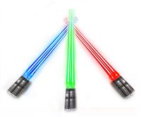 Chop Sabers Light Up LightSaber Chopsticks (3 Pairs, Red, Blue, Green)