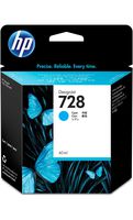 Hp F9J63A 728 Cyan Original Ink Cartridge