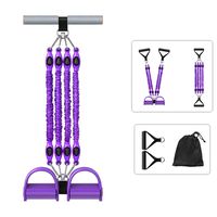 Sit Up Workout Exercise equipment, Elastic Resistance Bands for Arm Leg Back Butt Waist Shoulder Thigh AB Exerciser, Fitness Topes with Handles for Home Yoga GYM Stretching Physical Therapy