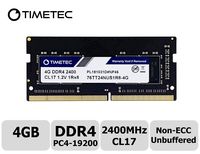 Timetec Hynix IC 4GB for Synology NAS DiskStation DS1618+, DS1819+, DS2419+ DDR4 2400Mhz PC4-19200 1.2V Non-ECC Unbuffered 260 Pin SODIMM Memory RAM Upgrade (Equivalent to Synology D4NESO-2400-4G)