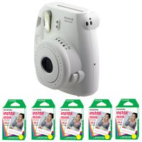 Fujifilm FU64-MINI8WK100 INSTAX MINI 8 Camera and Film Kit with 100 Exposures (White)