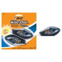 BIC Wite-Out Brand EZ Correct Grip Correction Tape, White, 2-Count