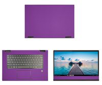 decalrus - Protective Decal for Lenovo Yoga 730 15 (15.6" Screen) Laptop Purple Carbon Fiber Skin case Cover wrap CFlenovoYoga730_15Purple