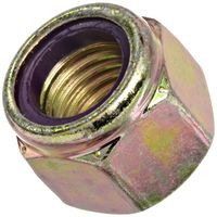 Steel Lock Nut, Zinc Yellow-Chromate Plated Finish, Grade 8, Right Hand Threads, Nylon Insert, 3/4"-10 Threads, 1.191" Width Across Flats (Pack of 5)