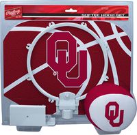 NCAA Oklahoma Sooners Kids Slam Dunk Hoop Set, Red, Small