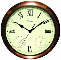 Poolmaster 52604 15" Clock/Thermometer/ Hygrometer - Copper