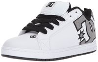 DC Men's Court Graffik SE Skate Shoe, White/Heather Grey, 17 D D US