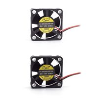 Aodesy 2pcs 12V DC Cooling Fan Long Life Sleeve Bearing Computer Case Fan Brushless DC Cooling Fan 30x30x10mm (3010-2p)