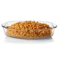 Libbey Baker's Basics Glass Oval Bake Dish, 4.3-quart