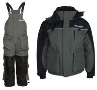 WindRider Ice Fishing Suit | Insulated Bibs and Jacket | Flotation | Tons of Pockets | Adjustable Inseam | Reflective Piping | Waterproof Gear for Ice Fishing and Snowmobiling (XXXL)