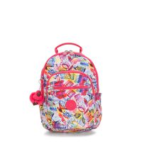 Kipling Seoul Go Small Printed 11" Laptop Backpack Doodle Print