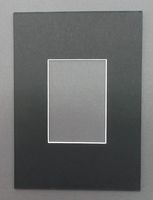 Pack of 10 5x7 Black Picture Mats with White Core Bevel Cut for 2.5 X 3.5 ACEO or Sport Card