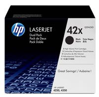 HP 42X | Q5942XD | 2 Toner Cartridges | Black | High Yield