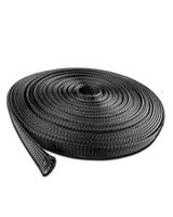 Cord Protector Wire Loom 3/8" 100 FT Black flex tubing Expandable Wire guard Cable Sleeving Expandable Braided Sleeving Braided Cable Sleeve Braided Cord Sleeve Cord Super-Deals-Shop