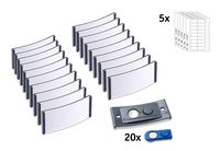 '20 Polar 30 Magnetic Name Tags - Color & Pressure Sheet - Charcoal