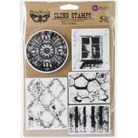 Prima Marketing Finnabair Cling Stamps 6"X7.5"-Old Town