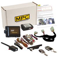 MPC Complete 2-Way LCD Remote Start Keyless Entry Kit w/T-Harness for 2016-2018 Kia Optima Key-to-Start ONLY - Firmware Preloaded