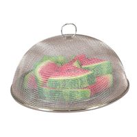 Fox Run Brands 6311COM Chrome Mesh Food Cover, 11.75 x 11.75 x 5 inches, Silver