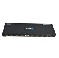 Orei 1x8 2.0 HDMI Splitter 8 Ports with Full Ultra HDCP 2.2, 4K at 60Hz & 3D Supports EDID Control - UHD-108