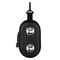 Black Portable Hard Case Cover Shell with Integrated Speakers ( Ideal for iPhones, iPods, Zunes, MP3 Players, Cell Phones and Players with a 3.5 mm Audio Input)