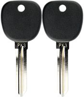 2 KeylessOption Replacement Uncut Ignition Chipped Key Transponder PK3 Blanks B99-PT