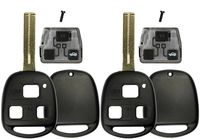KeylessOption Keyless Entry Control Uncut Car Key Fob Shell With Button Pad For HYQ1512V (Pack of 2)