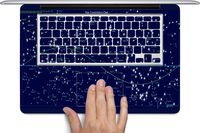 Constellations Macbook Full Keyboard Vinyl Decal Skin (Fits 12 inch) by Demon Decal