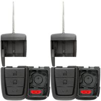 KeylessOption Keyless Entry Remote Control Transmitter Car Key Fob Case Shell Push Button Pad Cover for 92245050 (Pack of 2)