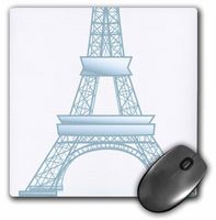 3dRose LLC 8 x 8 x 0.25 Inches Eiffel Tower Paris France Travel Art Pattern Mouse Pad (mp_50638_1)