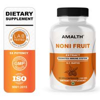Noni Fruit Extract with Morinda Citrifolia 5X High Potency 500 mg Capsules | AMALTH