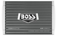 BOSS Audio Systems AR1200.2 2 Channel Car Amplifier - 1200 Watts, Full Range, Class AB, 2-4 Ohm Stable, Mosfet Power Supply, Bridgeable